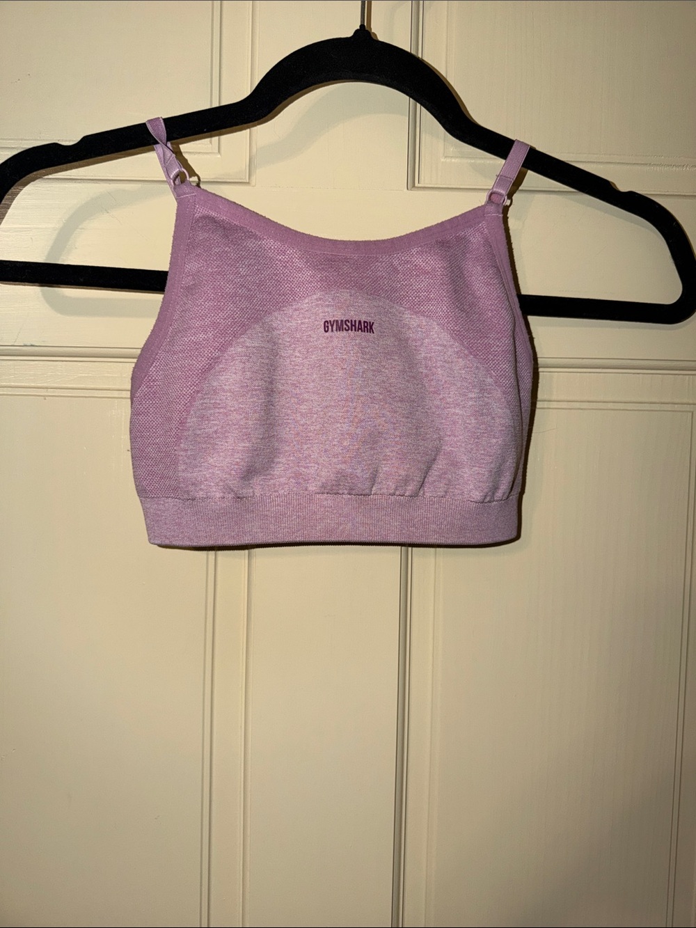 Gymshark Lilac Seamless Crop Sports Bra